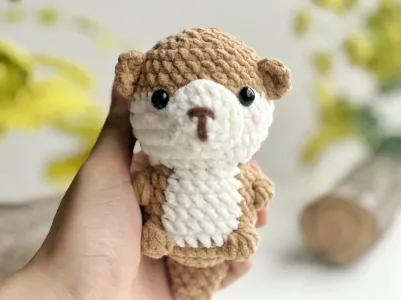 Ottersweier No Sew Crochet Pattern, No Sew Amigurumi Crochet Patterns, Crochet Pattern, Plushie Pattern