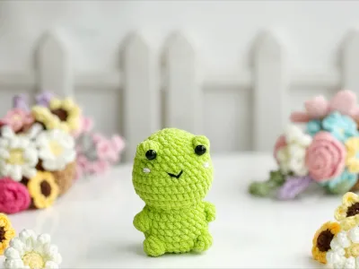 Frog No Sew Crochet Pattern, No Sew Amigurumi Crochet Patterns, Crochet Pattern, Plushie Pattern