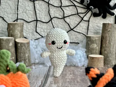 Ghostly Crochet Pattern, Halloween Crochet Pattern, Halloween Amigurumi Crochet Patterns