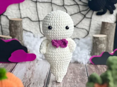 Ghost Crochet Pattern, Halloween Crochet, Holiday Decor, Stuffed Animal, Amigurumi Crochet Pattern, Halloween Decoration, Stuffed Dolls