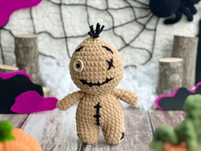 Voodoo dolls Crochet Pattern, Halloween Amigurumi Toy Pattern, Stuffed Dolls, Halloween Crochet, Amigurumi Crochet Pattern