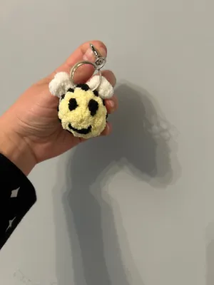 Tiny bee keychain