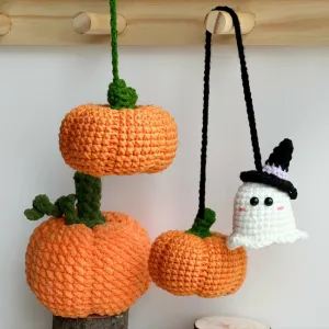 Pumpkin Crochet Pattern, Ghost Crochet Pattern, Halloween Crochet Patterns