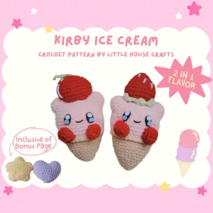 Kirby Ice-cream (2 in 1 pattern)