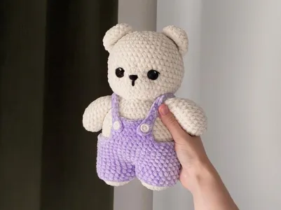 Teddy Bear in Overalls