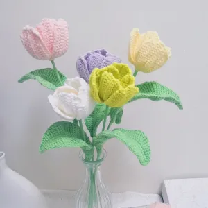 How to Crochet Tulip with Tunisian