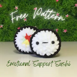 Emotional Support Sushi Pattern