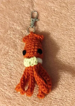 Tuxedo Squid Keychain