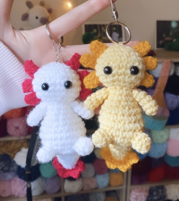 Axolotl Keyring 