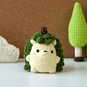 Durian Dazzle Hedgehog Crochet Pattern, Amigurumi Hedgehog Crochet Patterns, Hedgehog Plushie Crochet Pattern