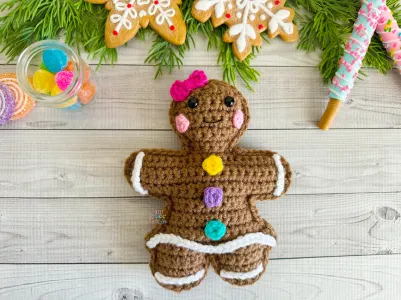 Mini Gingerbread Girl Kawaii Cuddler