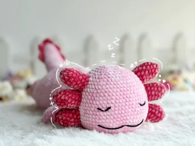 Axolotl Amigurumi Crochet Pattern, Amigurumi Crochet Pattern, Amigurumi Crochet Pattern English, Handmade Amigurumi Crochet Pattern