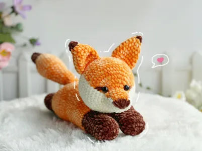 Fox Amigurumi Crochet Pattern, Amigurumi Crochet Pattern, Amigurumi Crochet Pattern English, Handmade Amigurumi Crochet Pattern