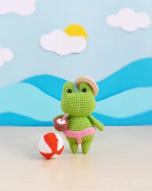 Paolo the frog amigurumi