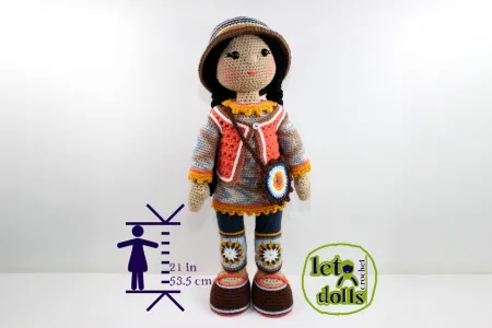 Cara Large Crochet Doll