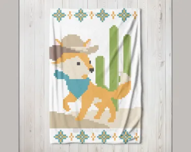 Southwestern Fox C2C Blanket