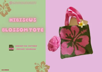 Hibiscus Blossom Tote Bag