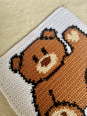 Cute Teddy Bear Crochet Tapestry Pattern