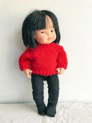 Miniland Doll Sweater Crochet Pattern