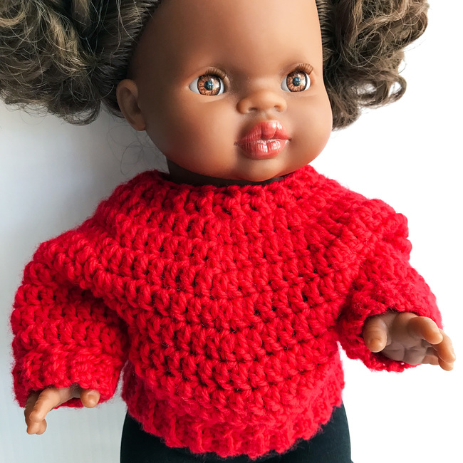 Miniland Doll Sweater Crochet Crochet pattern Ribblr