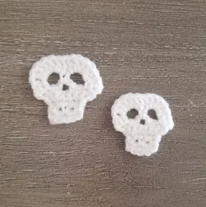 Skull Applique Crochet Pattern