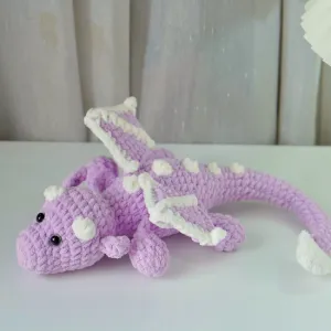 Small Fairy Dragon Amigurumi Crochet Pattern, Amigurumi Crochet Pattern, Crochet Dragon Pattern, Low Sew Crochet PatternSmall Fairy Dragon A