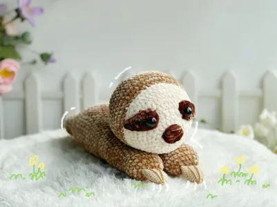 Sloth Amigurumi Crochet Pattern, Amigurumi Crochet Pattern, Amigurumi Crochet Pattern English, Handmade Amigurumi Crochet Pattern