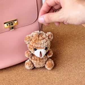 Teddy Bear Amigurumi Keychain