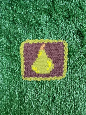 Rootin Tootin Pear Coaster Pattern