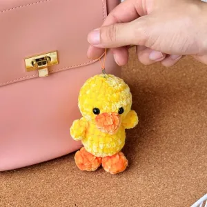 Duck Amigurumi Keychain Crochet Pattern, Crochet Amigurumi, Amigurumi Keychain, Stuffed Animal Doll Tutorial, Easy Pattern