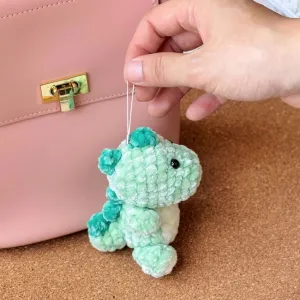 Dinosaur Amigurumi Keychain Crochet Pattern, Crochet Amigurumi, Amigurumi Keychain, Stuffed Animal Doll Tutorial, Easy Pattern