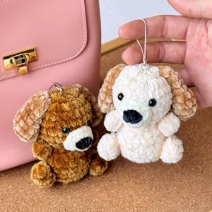 Puppy Dog Amigurumi Keychain Crochet Pattern, Crochet Amigurumi, Amigurumi Keychain, Stuffed Animal Doll Tutorial, Easy Pattern