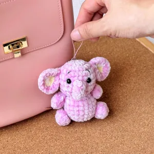 Elephant Amigurumi Keychain Crochet Pattern, Crochet Amigurumi, Amigurumi Keychain, Stuffed Animal Doll Tutorial, Easy Pattern