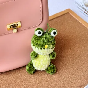 Frog Amigurumi Keychain Crochet Pattern, Crochet Amigurumi, Amigurumi Keychain, Stuffed Animal Doll Tutorial, Easy Pattern