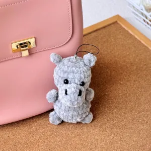 Hippo Amigurumi Keychain Crochet Pattern, Crochet Amigurumi, Amigurumi Keychain, Stuffed Animal Doll Tutorial, Easy Pattern