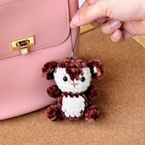 Monkey Amigurumi Keychain Crochet Pattern, Crochet Amigurumi, Amigurumi Keychain, Stuffed Animal Doll Tutorial, Easy Pattern