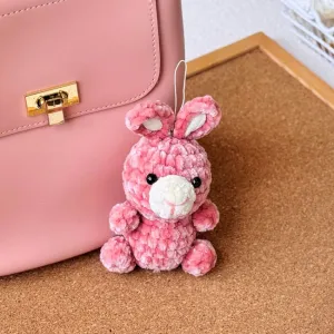 Rabbit Amigurumi Keychain Crochet Pattern, Crochet Amigurumi, Amigurumi Keychain, Stuffed Animal Doll Tutorial, Easy Pattern