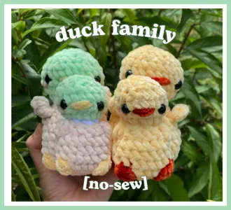 [no-sew] 4-in-1 duck family