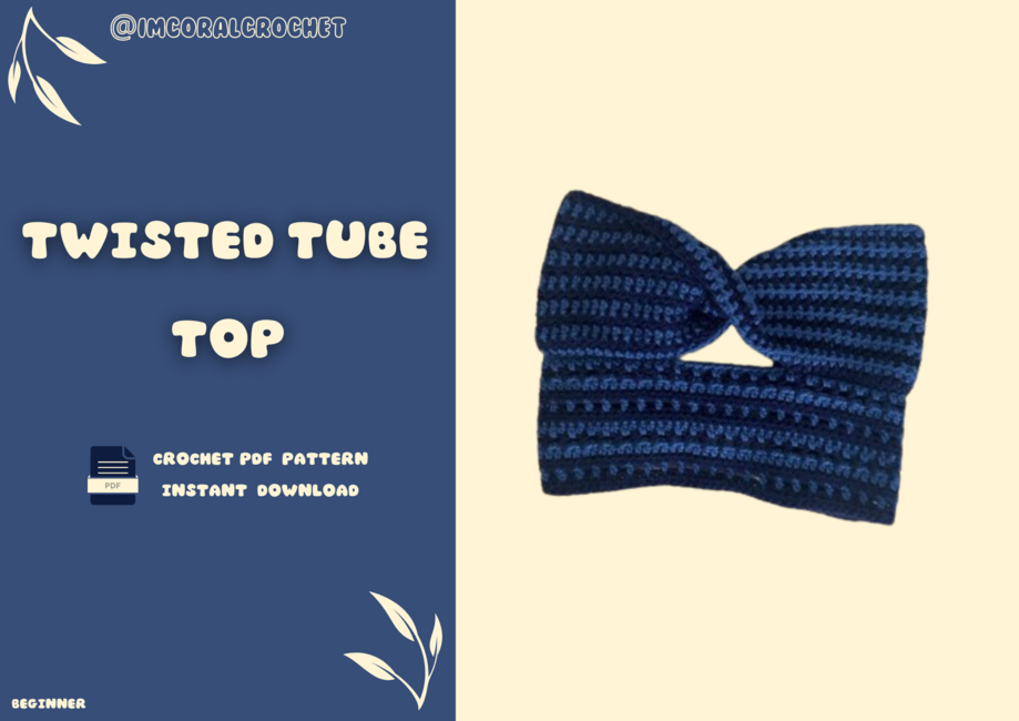 REVERSIBLE CROCHETED 2 BOW TUBE TOP • custom colors
