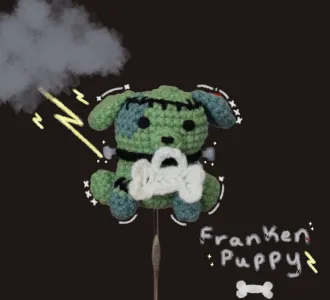 Trick or Treat Franken puppy