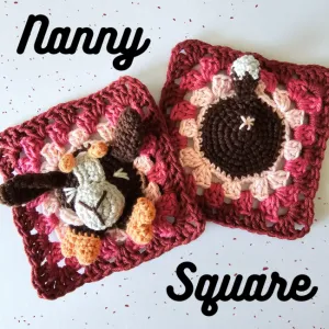 Nanny Square  An Amigurumi Granny Square!