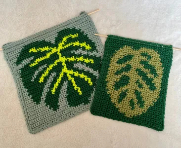 Crochet Monstera Leaves Tapestry Pattern BUNDLE!