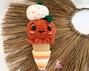 Pumpkin Ice Cream Cone