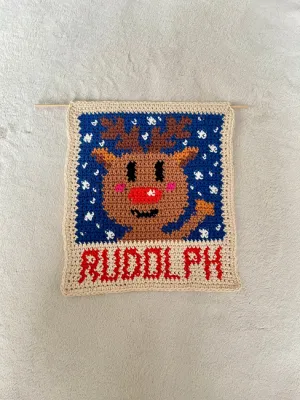 Cute Rudolph The Reindeer Christmas Crochet Pattern