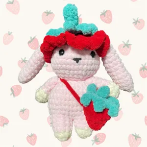 Rebecca\'s strawberry hat & bag