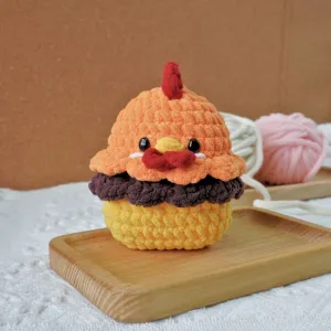 Rooster Marshmallow Amigurumi Crochet Pattern