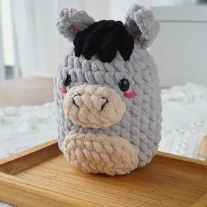 Donkey Marshmallow Amigurumi Crochet Pattern