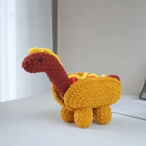 Hot Dog Brachiosaurus Crochet Pattern