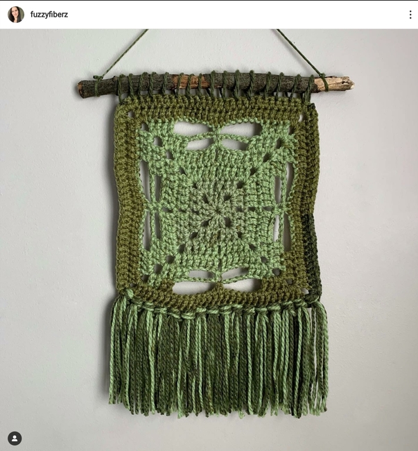 Three Tail Dragonfly Square: Crochet pattern | Ribblr