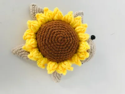 Crochet No-Sew Sunflower Turtle